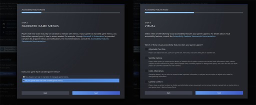 画像ギャラリー No.003のサムネイル画像 / 「Steam」,アクセシビリティサポート情報をストアページに表示する新機能を実装予定。開発者の対応期間を設けたあと導入へ
