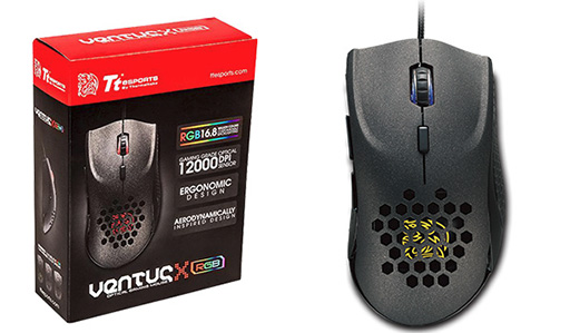 画像ギャラリー No.006のサムネイル画像 / Tt eSPORTSからゲーマー向けマウス「VENTUS X Optical RGB」が登場。高スペックな光学センサー「PMW3360」を採用しつつ価格を抑える