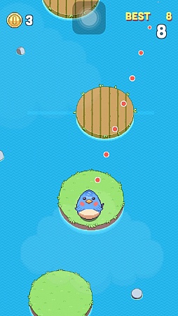 画像ギャラリー No.003のサムネイル画像 / 可愛い動物たちの島渡り。iOS向けタップアクション「Hop Shot」を紹介する「(ほぼ)日刊スマホゲーム通信」第1065回