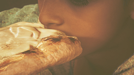 画像ギャラリー No.003のサムネイル画像 / モンハンワイルズのチーズナン作ってみた。