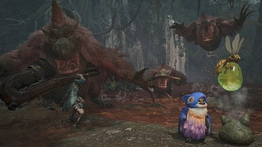 画像ギャラリー No.002のサムネイル画像 / 「モンハンワイルズ」,フリーチャレンジクエスト「焼け落ちろ、黒岸の奈利」配信開始。イベントクエスト「桃毛達も歌う恋歌」は11月12日より開催