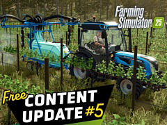 「Farming Simulator 25」,無料コンテンツアップデート第5弾を配信開始。Kramerの農業テレハンドラー,Berthoudの牽引式噴霧機を実装