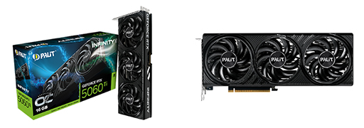 画像ギャラリー No.002のサムネイル画像 / GeForce RTX 5060 Ti/5060搭載グラフィックスカード計10製品をPalitが発表