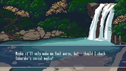 画像ギャラリー No.005のサムネイル画像 / 親友に似た別人と思いがけず2人旅。ゲーム内のスマホを操作して,旅を進めるビジュアルノベル「まちあわせ」,Steamストアページを公開