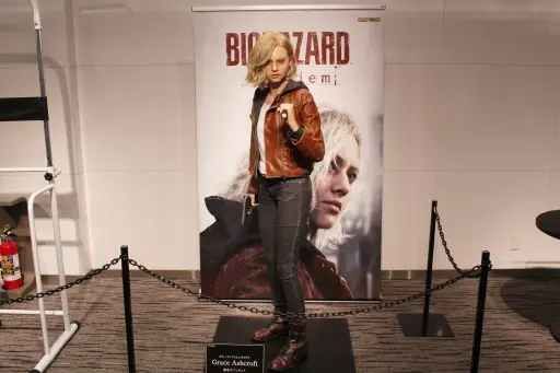 画像ギャラリー No.002のサムネイル画像 / グレース役・貫地谷しほりさんがサプライズ登場。夢グループとのコラボ経緯も明かされた「バイオハザード レクイエム 完成披露発表会」レポート