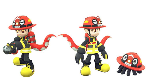 画像ギャラリー No.005のサムネイル画像 / 消防士の中に紛れ込んだアーティストを捕まえるオンラインマルチプレイACT「OCTOPinbs」,今春Steamで配信。開発はラセングルとトライエース