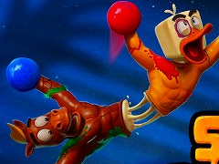 友情破壊系の2人協力アクション「連帯責任」,Switch版を4月30日に発売。2つの体がつながった「結合おもちゃ」が家からの脱出を目指す