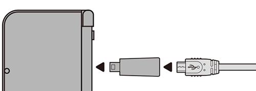 画像ギャラリー No.001のサムネイル画像 / 3DS&2DS専用端子変換アダプター付きのUSB Micro-Bケーブルが発売