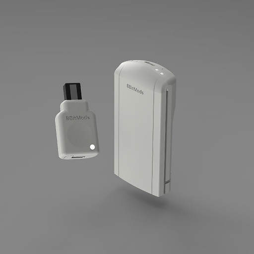 画像ギャラリー No.001のサムネイル画像 / 懐かしのドリームキャストに新たな周辺機器が登場。本体とコントローラをワイヤレス化し,仮想ビジュアルメモリとしても使用可能