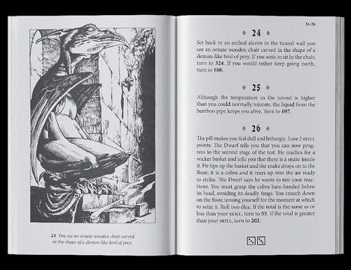 画像ギャラリー No.002のサムネイル画像 / 「火吹山の魔法使い」「死のワナの地下迷宮」など,ゲームブックの名作5冊を当時のイラストで復刻するKickstarterキャンペーンが展開中