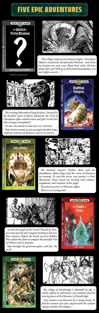 画像ギャラリー No.003のサムネイル画像 / 「火吹山の魔法使い」「死のワナの地下迷宮」など,ゲームブックの名作5冊を当時のイラストで復刻するKickstarterキャンペーンが展開中