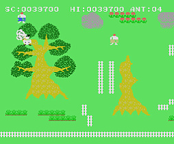 画像ギャラリー No.005のサムネイル画像 / MSX0 Stack専用「アンティ」,プロジェクトEGGで本日配信。シロアリとなって危険な障害物や殺虫剤を回避しながら,すべての樹木を食い荒らせ