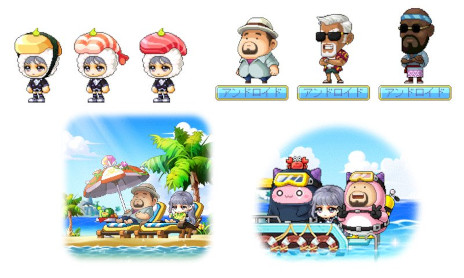 画像ギャラリー No.003のサムネイル画像 / 「メイプルストーリー」,海洋ADV「デイヴ・ザ・ダイバー」とのコラボイベントを開始。デイヴと仲間たちがメイプルワールドに登場