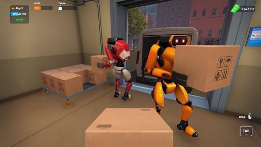 画像ギャラリー No.010のサムネイル画像 / ロボットを雇って自動化していく「Shipping Store Simulator 2037」,デモ版を配信開始。小さな集荷拠点から物流センターへと成り上がろう