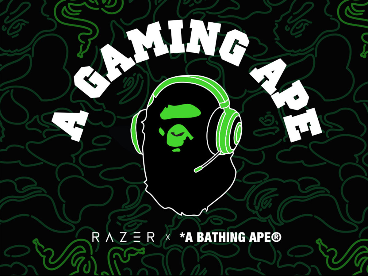 Razerがアパレルブランド「A BATHING APE」とコラボ。12月3日に