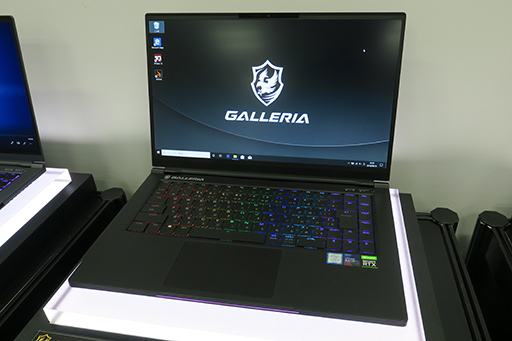GALLERIA，重量約1.87kgでRTX 2070 Max-Q搭載のゲーマー向けノートPCを10月4日発売