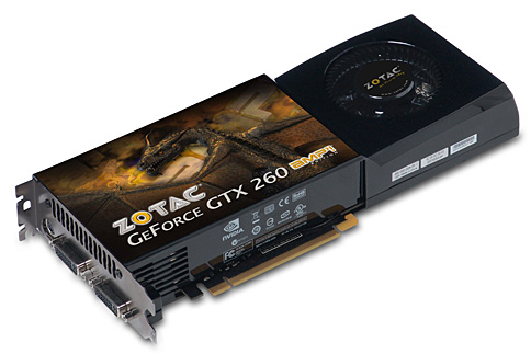 216SP搭載の新「GeForce GTX 260」搭載カードがZOTACから発売