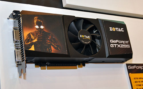 COMPUTEX］ZOTAC，シングルPCB版の「GeForce GTX 295」をひっそり展示。6月12日以降に出荷へ