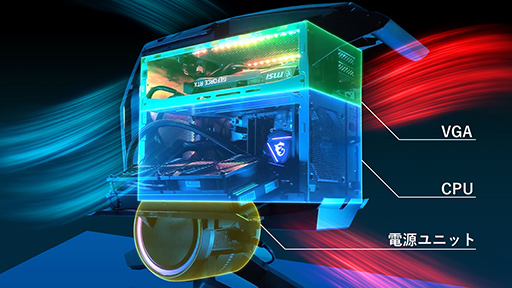 画像ギャラリー No.006のサムネイル画像 / MSI,前面ダイヤル付きゲームPC「Aegis Ti5」のCore i9モデルを発売