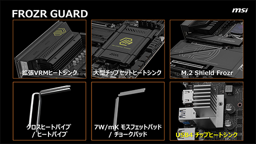 画像ギャラリー No.003のサムネイル画像 / AMDの新チップセット「X870E/X870」搭載ゲーマー向けマザーをMSIが発表。USB4やWi-Fi 7にも対応する