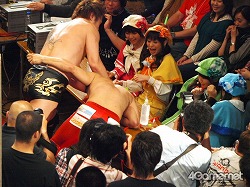 画像ギャラリー No.068のサムネイル画像 / 長島☆自演乙☆雄一郎選手がプロレスデビュー戦で勝利! ブラック★ロックシューターが戦ったり,ミルキィホームズが歌ったり泣いたり……と事件続発の「ブシロードレスリング」レポート