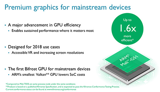 ARM，新型GPUコア「Mali-G51」を発表。Bifrostアーキテクチャ採用GPUの第2弾で，採用製品は2018年頃登場の予定