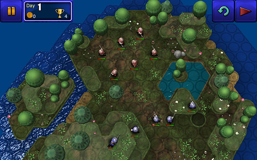 画像ギャラリー No.002のサムネイル画像 / 【PR】「Androidアプリレビュー」第6回:2頭身の兵士達が戦場を駆け回る「Great Little War Game」は,コミカルな見かけに反して本格的なSLGだ!