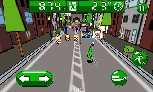 画像ギャラリー No.001のサムネイル画像 / 縦スクロールの3Dアクションゲーム「トイレダッシュ」がGoogle Playで配信中