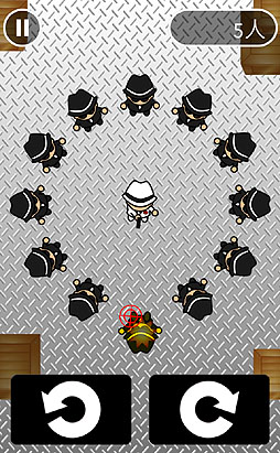画像ギャラリー No.004のサムネイル画像 / やられる前にやれ! スマートフォン向けシンプルゲーム「マフィアに囲まれて」を紹介する「(ほぼ)日刊スマホゲーム通信」第186回