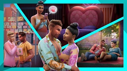 画像ギャラリー No.001のサムネイル画像 / 人生シム「The Sims 4」の最新拡張パック「Lovestruck」本日リリース。マッチングアプリやデートなど,さまざまな恋愛体験を楽しめる