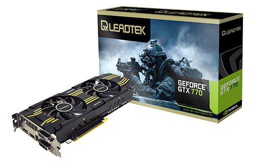 画像ギャラリー No.001のサムネイル画像 / 独自クーラー搭載のLeadtek製OC版GTX 770搭載カードが7月27日に登場