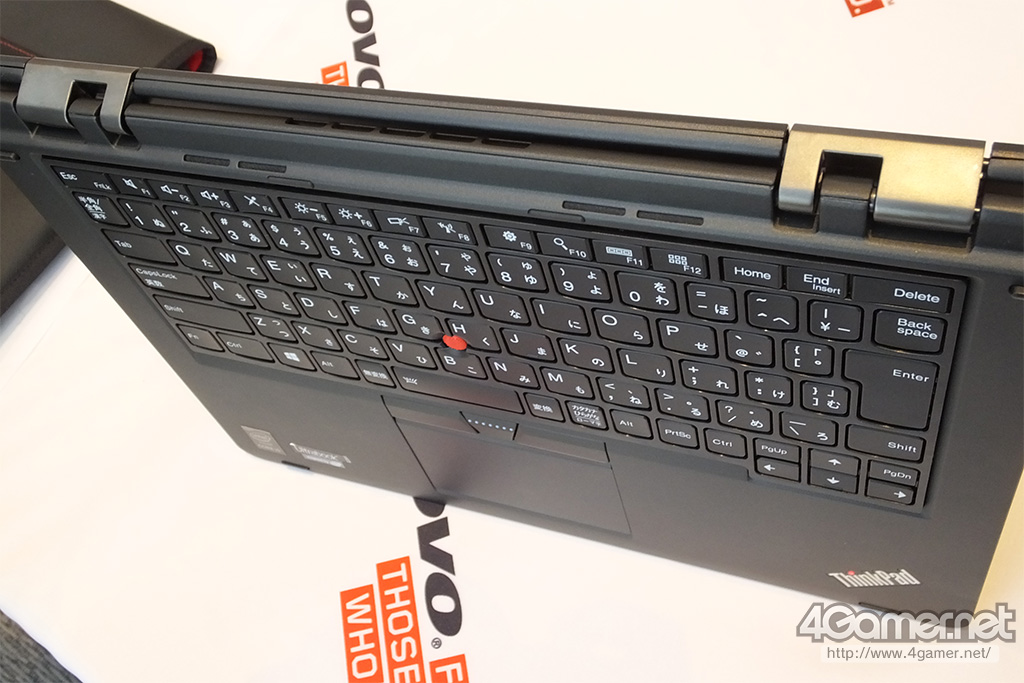 画像集 No.007 / Lenovo，360度回転ヒンジ搭載で4モードに使い分けられる