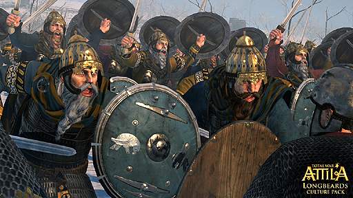 「Total War: Attila」のプレイアブル勢力を増やすDLC，「Longbeards Culture Pack」の配信が発表