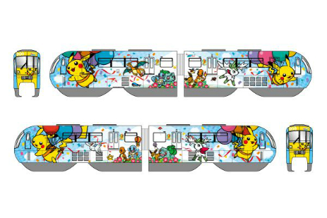 画像ギャラリー No.031のサムネイル画像 / 観光・航空事業への貢献を目指す「そらとぶピカチュウプロジェクト」が発足。沖縄の観光地や公共交通機関にポケモンたちが登場