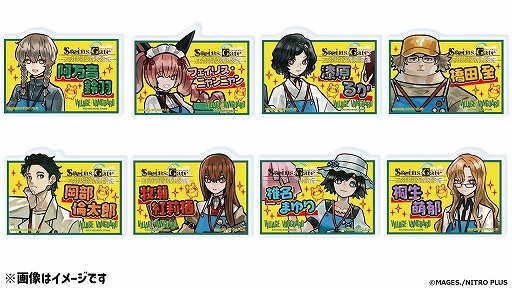 画像ギャラリー No.008のサムネイル画像 / 「STEINS;GATE」×ヴィレッジヴァンガードのコラボグッズが登場。描き下ろしイラストのアクリルフィギュアやTシャツなどをラインナップ