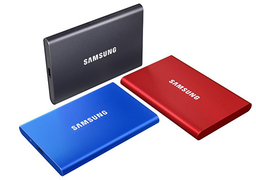 Samsung製の外付けSSD「Portable SSD T7」が6月上旬に国内発売。内部PCIe接続による速さが売り