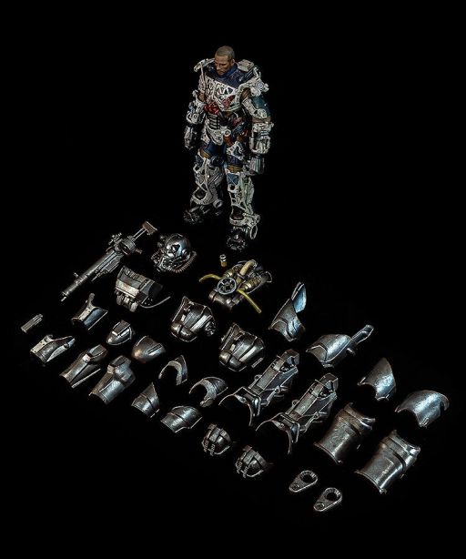画像ギャラリー No.010のサムネイル画像 / 「Fallout」シリーズのパワーアーマー「T-60」,塗装済み可動フィギュアの復刻版を12月に発売。可動ポイントは35か所以上