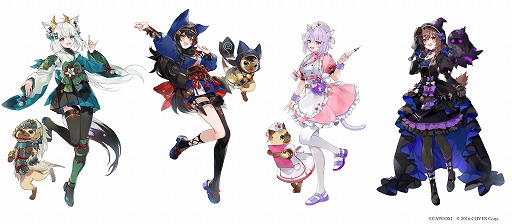 画像ギャラリー No.002のサムネイル画像 / ホロライブゲーマーズとアイルーの限定衣装プライズが登場する「モンハン」コラボ第2弾,10月25日から順次展開