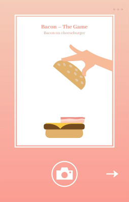 画像ギャラリー No.002のサムネイル画像 / ベーコンを乗せる,ただそれだけ。スマホ向けアクション「Bacon - The Game」を紹介する「(ほぼ)日刊スマホゲーム通信」第1891回