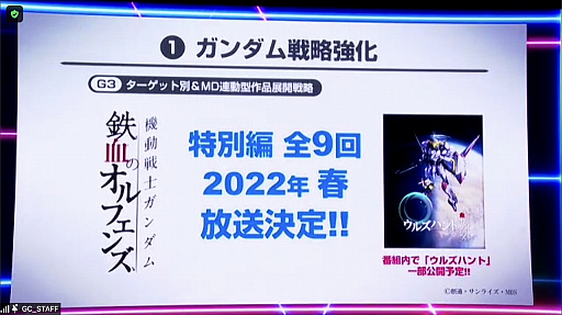 画像集#018のサムネイル/スマホアプリ「鉄血のオルフェンズG」の2022年春配信が発表された第2回ガンダムカンファレンスをレポート。映画“ククルス・ドアンの島”の情報も