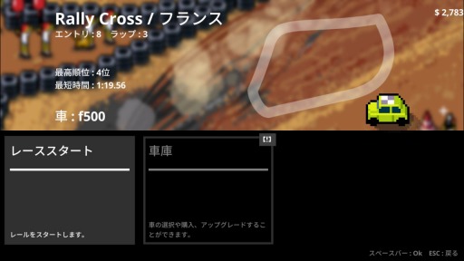 画像ギャラリー No.003のサムネイル画像 / レトロ風レーシングゲーム「SUPER PIXEL RACERS」がSteamで配信開始