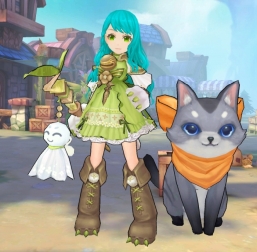 画像ギャラリー No.002のサムネイル画像 / 「Ash Tale-風の大陸-」にネコの召喚獣「ティム」と一緒に戦う新職業「サモニャー」が登場