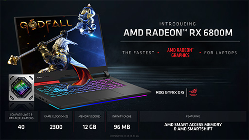 AMD，ノートPC向け「Radeon RX 6000M」シリーズを発表。DLSS対抗機能の「FidelityFX Super  Resolution」もまもなく登場