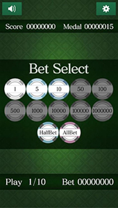 画像ギャラリー No.002のサムネイル画像 / ビデオポーカーゲーム「SimpleVideoPoker」,Android向けにサービス中