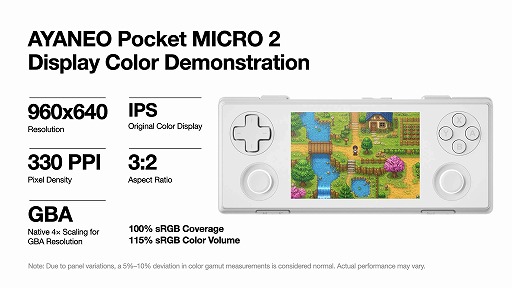 画像ギャラリー No.003のサムネイル画像 / 携帯型Androidゲーム機「AYANEO Pocket MICRO 2」,正式発表。Snapdragon 865クラスのカスタムプロセッサ採用で処理能力が向上