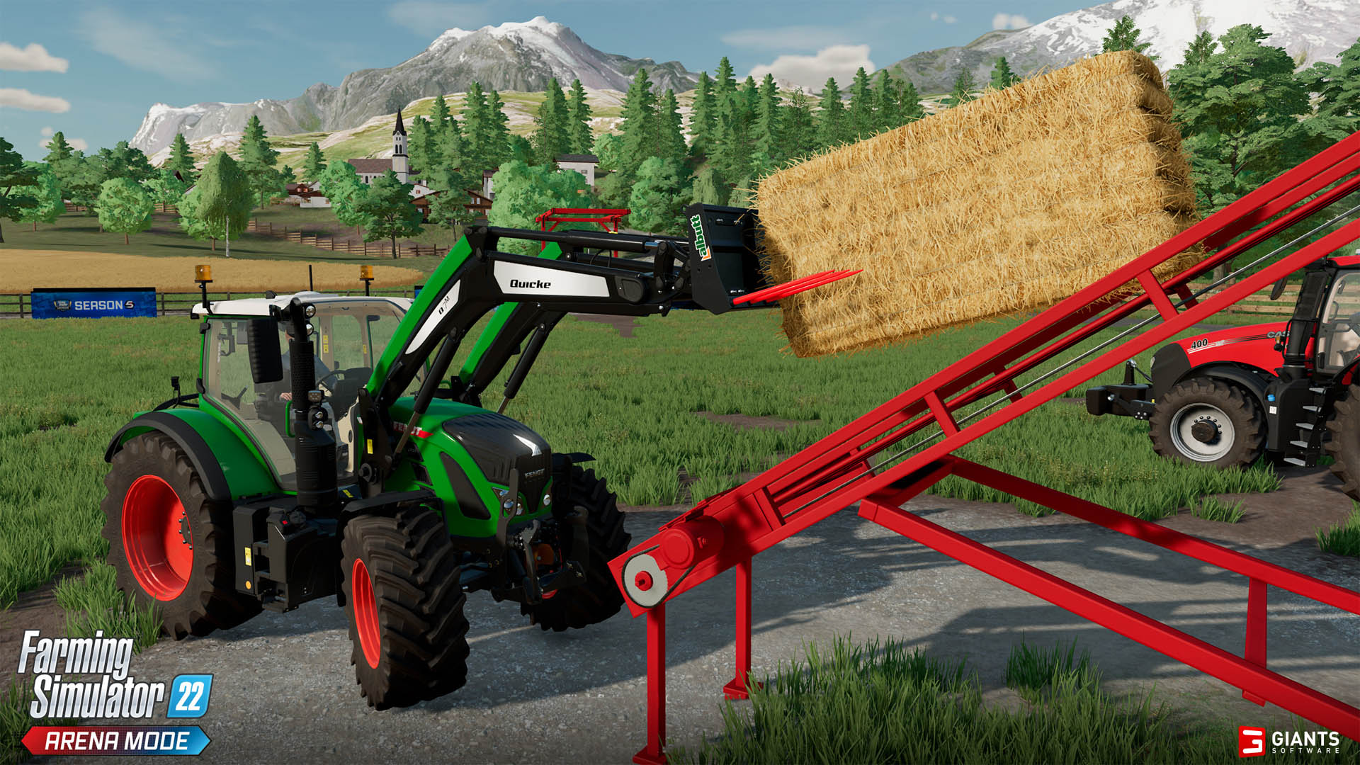 PC「Farming Simulator 22」，新たなマルチプレイモード「Arena」と「Bale  Stacking」のオープンβテスト開始。小麦を収穫して高く積み上げろ