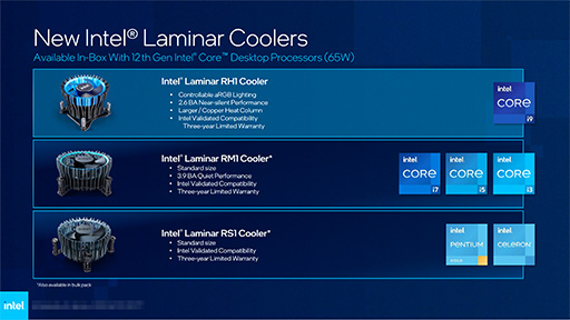 Intel，デスクトップ＆ノートPC向け第12世代Coreプロセッサ計50製品を発表