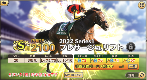 画像ギャラリー No.001のサムネイル画像 / 「競馬伝説PRIDE」,新たなシステム“現役活性”を実装