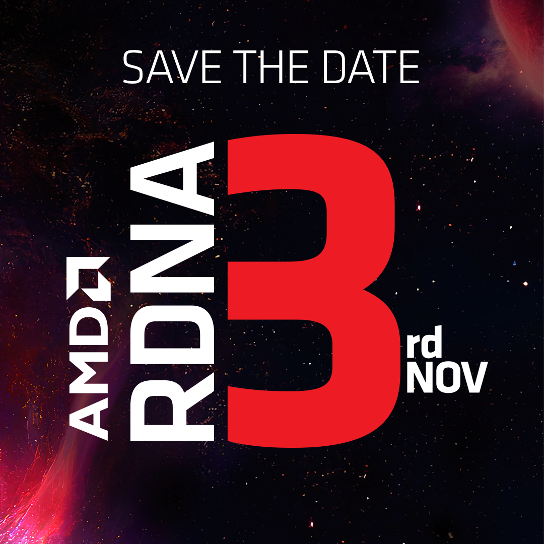 RDNA 3世代GPUの発売は11月3日？ AMD上級副社長がNVIDIAのGeForce RTX 40発表直前にツイート