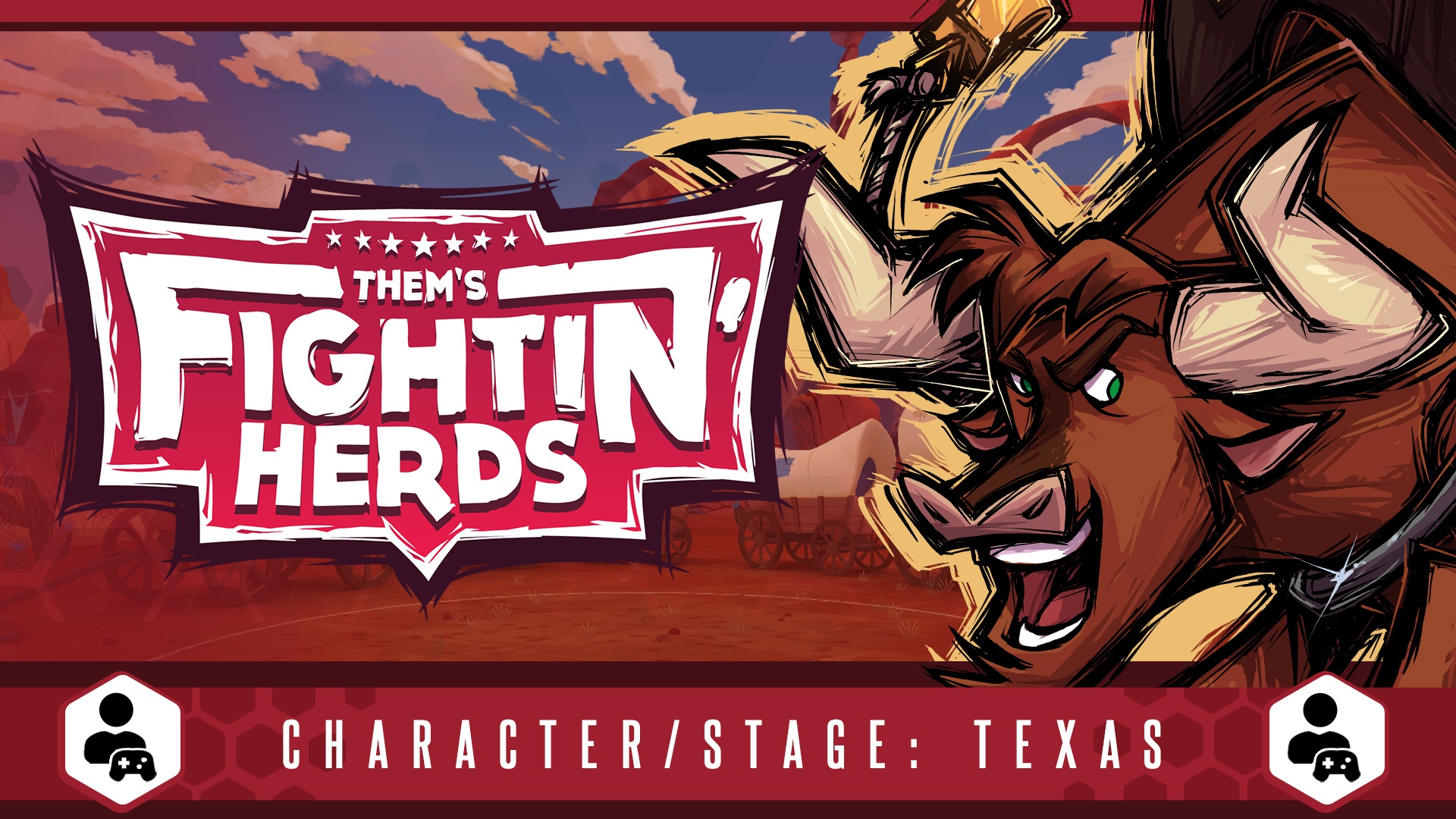 Them's Fightin' Herds」，パワフルな雄牛“Texas”が新